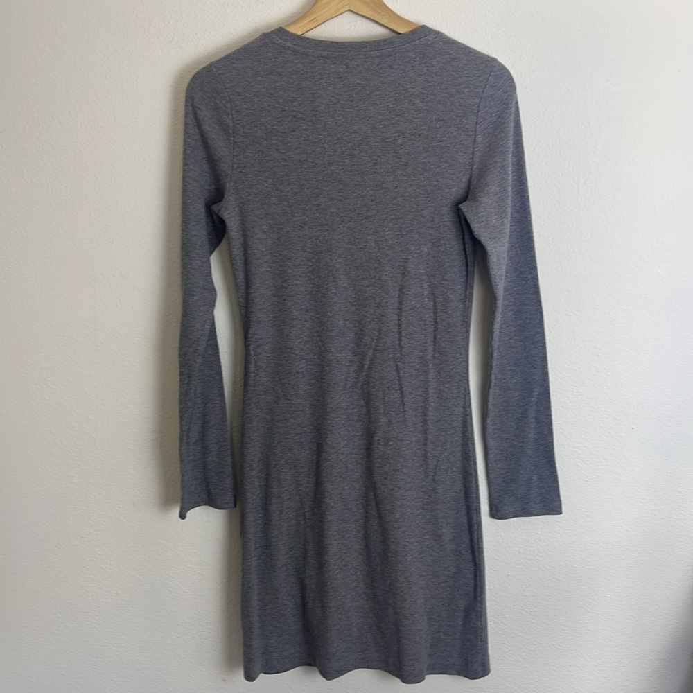 Aerie Knot front long sleeve ribbed dress M - Picture 6 of 7
